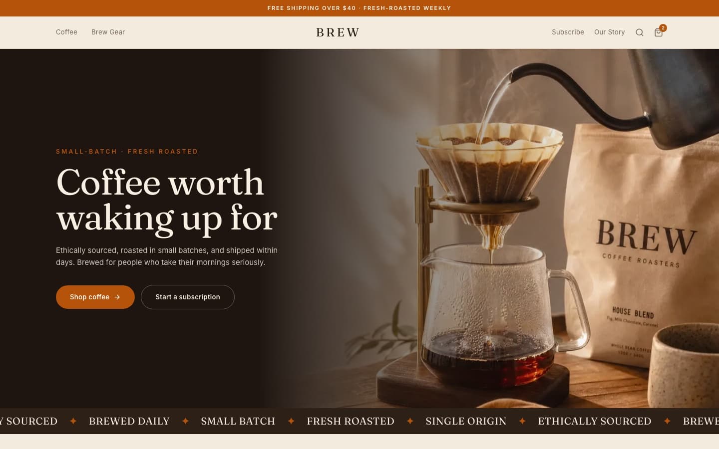 Brew theme preview