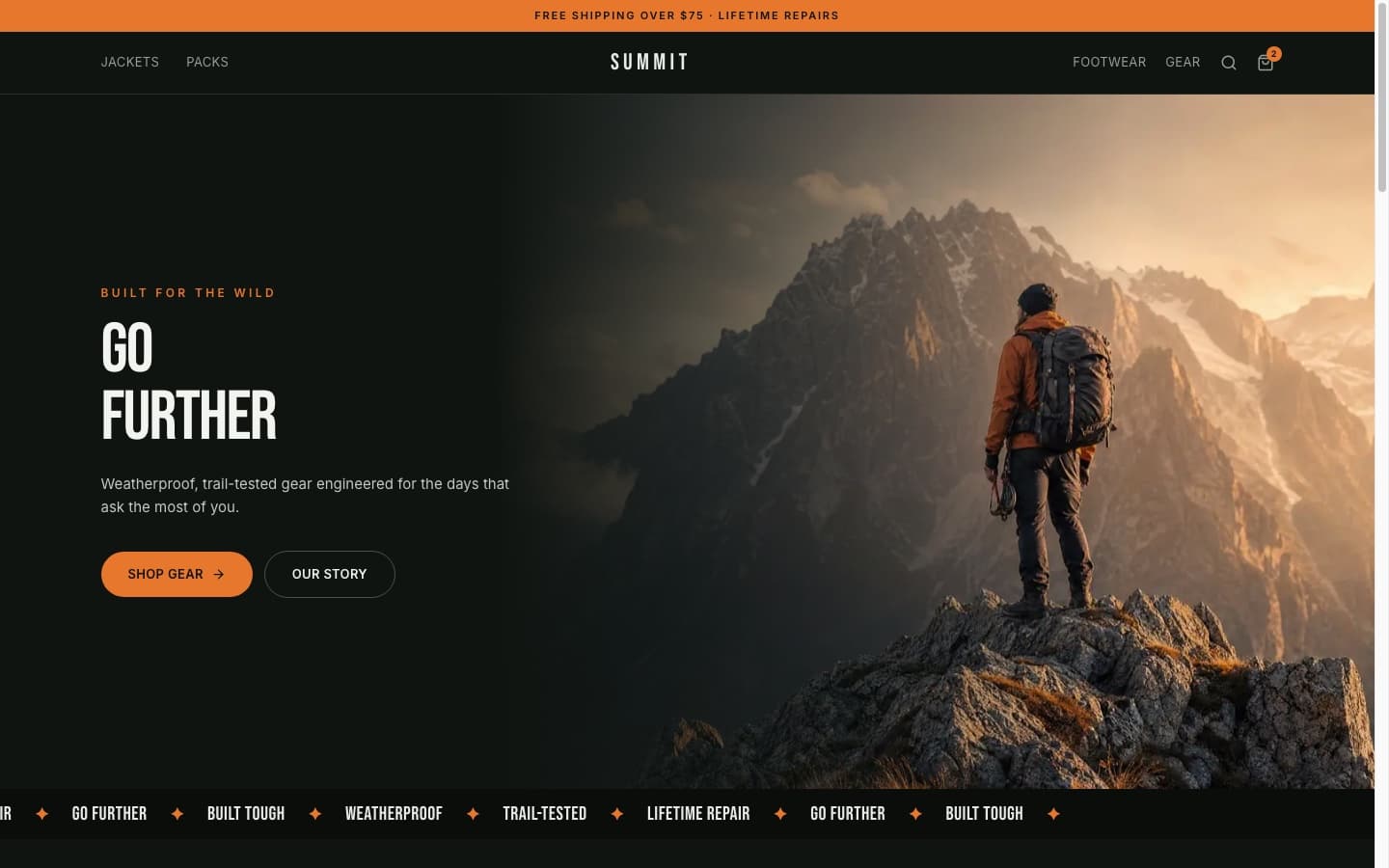 Summit theme preview
